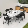 Chaise pliante set de 2 fauteuils lounge avec rembourrage Voir les images du produit 7