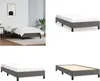 vidaXL Bettgestell Grau 80x200 cm Kunstleder - Bettgestell Produktbild-Vorschau 1