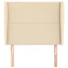 vidaXL Kopfteil mit Ohren Creme 93x23x118/128 cm Stoff Produktbild-Vorschau 3