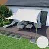 Sluneční Plachta Prémium Voděodolná 3X3M Tmavě Bílý Odstín Náhled obrázku produktu 5