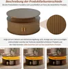 okwish Runder Kaffeetisch,Sofatisch mit LED Produktbild-Vorschau 3