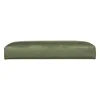 A green upholstered bench on a white background. Podgląd zdjęcia produktu