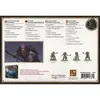 The back of a product box for a miniature set, showing contents and descriptions in multiple languages. Produktbild-Vorschau