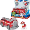 A Paw Patrol Marshall Fire Engine toy set, including the vehicle and a Marshall figurine, displayed with its packaging. Produktbild-Vorschau