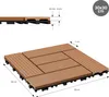 ECD Germany Płytki tarasowe WPC, 30x30 cm, 44-częściowy Podgląd zdjęcia produktu 7