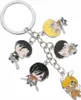 Attack on Titan Schlüsselring mit 5 Chibi Figuren | Produktbild-Vorschau 1