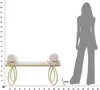 FURNLUX Ottomane Band Rosa 113cm / Hauptfarbe: Rosa / Produktbild-Vorschau 9