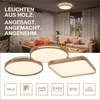 Osram LED Deckenleuchte Orbis Woodburry 39 cm 24W Holzdekor Produktbild-Vorschau 5