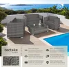 tectake® Aluminium Rattan Lounge München mit Produktbild-Vorschau 2