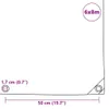 Plandeka 650 G/M², 6 X 8 M, Szara Lumarko! Podgląd zdjęcia produktu 5