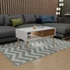 Skandinavischer Couchtisch Lamellen Weiß/WOTAN Tisch Loft Produktbild-Vorschau 3