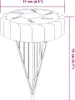vidaXL Luci solari a terra con picchetto a terra 4 pz. Anteprima dell’immagine prodotto 6