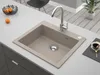 Granitspüle - Spülbecken - Küchenspüle - 57 x 50 cm - Beige Produktbild-Vorschau 6