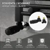LuxeBath Thermostatventil + Rücklaufverschraubung Schwarz, Produktbild-Vorschau 2
