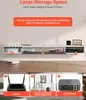 A wall-mounted TV cabinet with various items displayed on and inside it, along with a collage of close-up shots of items that can be stored in the cabinet. Anteprima dell’immagine prodotto