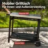 Royal Gourmet Grillwagen Rollwagen mit Edelstahl-Platte für Produktbild-Vorschau 5