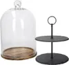 Artesà Dvoupatrový stojan - se skleněným zvonem Náhled obrázku produktu 1