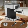 COSTWAY Espressomaschine 20 Bar, 1200W Siebträgermaschine Produktbild-Vorschau 3