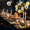 18. Geburtstag Dekoration Set, 36-teilig, Schwarz/Gold Voir les images du produit