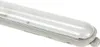A close-up, angled view of a long, white LED light fixture with a clear protective cover, set against a white background. Produktbild-Vorschau
