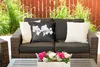 MuchoWow® Outdoor Kissen - Orchidee - Blumen - Schwarz - Produktbild-Vorschau 5