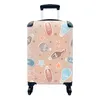 MuchoWow® Koffer Handgepäck Trolley Rollkoffer Kleine Produktbild-Vorschau 1