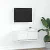 vidaXL Armoire TV Blanc 60x31x25,5 cm Bois composite Voir les images du produit 2