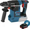 A Bosch GBH 18V-26 Akku-Bohrhammer with a battery pack and a plus symbol overlay. Produktbild-Vorschau