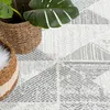 Teppich Wohnzimmer Kurzflor - Grau - 200x290 cm - Klassisch Produktbild-Vorschau 3