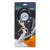 A tire pressure gauge with a manometer and hose, packaged in a blister pack. Produktbild-Vorschau