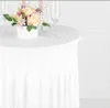 Stretch-Husse Tischdecke mit Rüsche für Stehtisch 80 cm  Produktbild-Vorschau 2