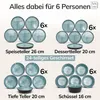 PURE LIVING Geschirrset Ibiza aus Steingut, 24-tlg., für 6 Produktbild-Vorschau 5