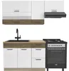 Küchenzeile 180 cm - FAVORIT E - Arbeitsplatte Lancelot Produktbild-Vorschau 1