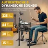 LEADZM E-Drum-Set，Komplettset, Kopfhörer Sticks Drumhocker Produktbild-Vorschau 3