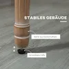 HOMCOM kuchyňská židle jídelní židle se vzhledem lnu, Náhled obrázku produktu 5