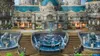 A grand, ornate castle or palace with intricate architecture, fountains, and statues in a fantasy setting. Produktbild-Vorschau