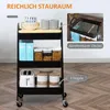 HOMCOM Küchenwagen Küchenregal Servierwagen Produktbild-Vorschau 4
