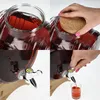 3 L Getränkespender Glas mit Zapfhahn und Holzständer, Produktbild-Vorschau 3