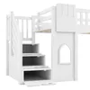 Flieks Etagenbett 90x200cm mit Stauraumtreppe, Kinderbett Produktbild-Vorschau 10