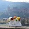 Jinfa Handgefertigtes kleines Keramikvasen-Set Tisch- & Produktbild-Vorschau 15