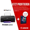 Canon PIXMA G650 MegaTank A4 Tintenstrahldrucker - schwarz Produktbild-Vorschau 1