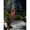 Solar LED Dekovogel Solarleuchte Metall Warmweiß Akku Pfau Produktbild-Vorschau 2