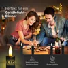 Stabkerzen LED mit Timer SCHWARZ 2er indoor mit Timer Produktbild-Vorschau 4