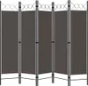 vidaXL 5-tlg. Raumteiler Anthrazit 200 x 180 cm -  Produktbild-Vorschau 3