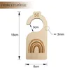 A wooden baby size divider with measurements indicated. Produktbild-Vorschau