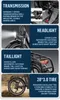Collage of product features with text descriptions. Produktbild-Vorschau
