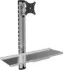 Techly Wandhalterung mit Tastaturablage, 15-27", silber Produktbild-Vorschau 1