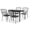 vidaXL Set da pranzo da giardino 5 pezzi in acciaio Anteprima dell’immagine prodotto 1