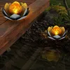 2er Set LED Solarleuchte, Lotusblume, Flammen Design Produktbild-Vorschau 12