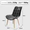 MIADOMODO® Esszimmerstühle - Dunkelgrau, 4er Set, Produktbild-Vorschau 3